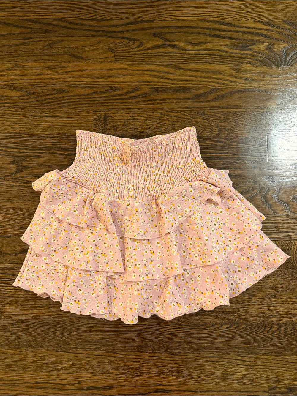 ZARA KIDS pink ruffled skirt